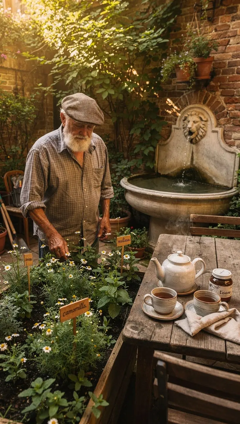 Un infuso di tè verde in una teiera trasparente con vapore visibile.